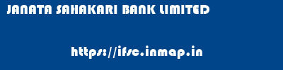 JANATA SAHAKARI BANK LIMITED       ifsc code